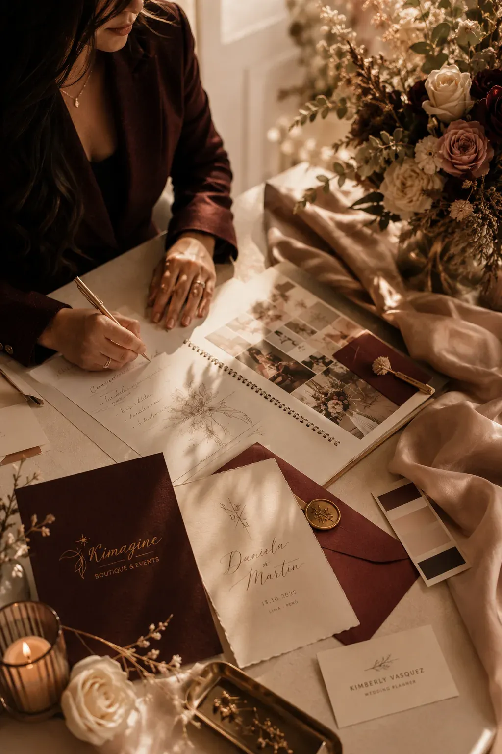 Fotografía de la wedding planner Kimberly Vasquez